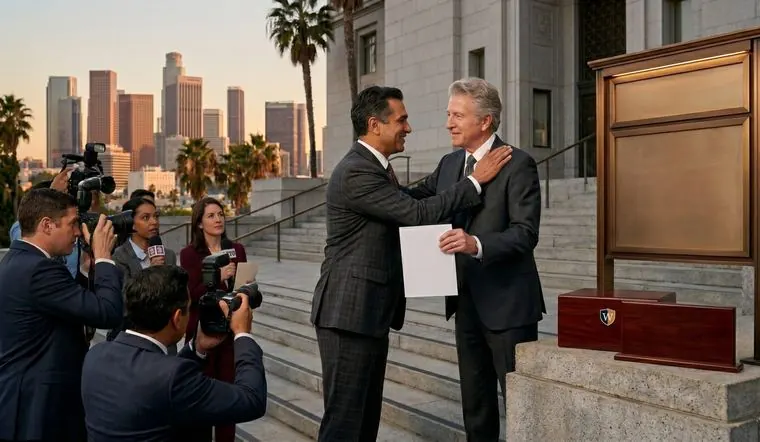 Attorney leaving court with a client after a probation hearing